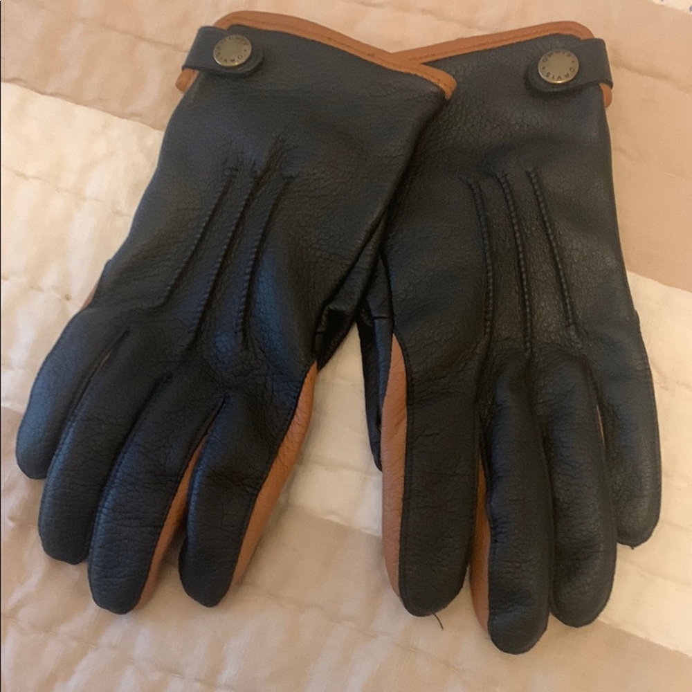 Orvis New Leather Cashmere Lined Gloves